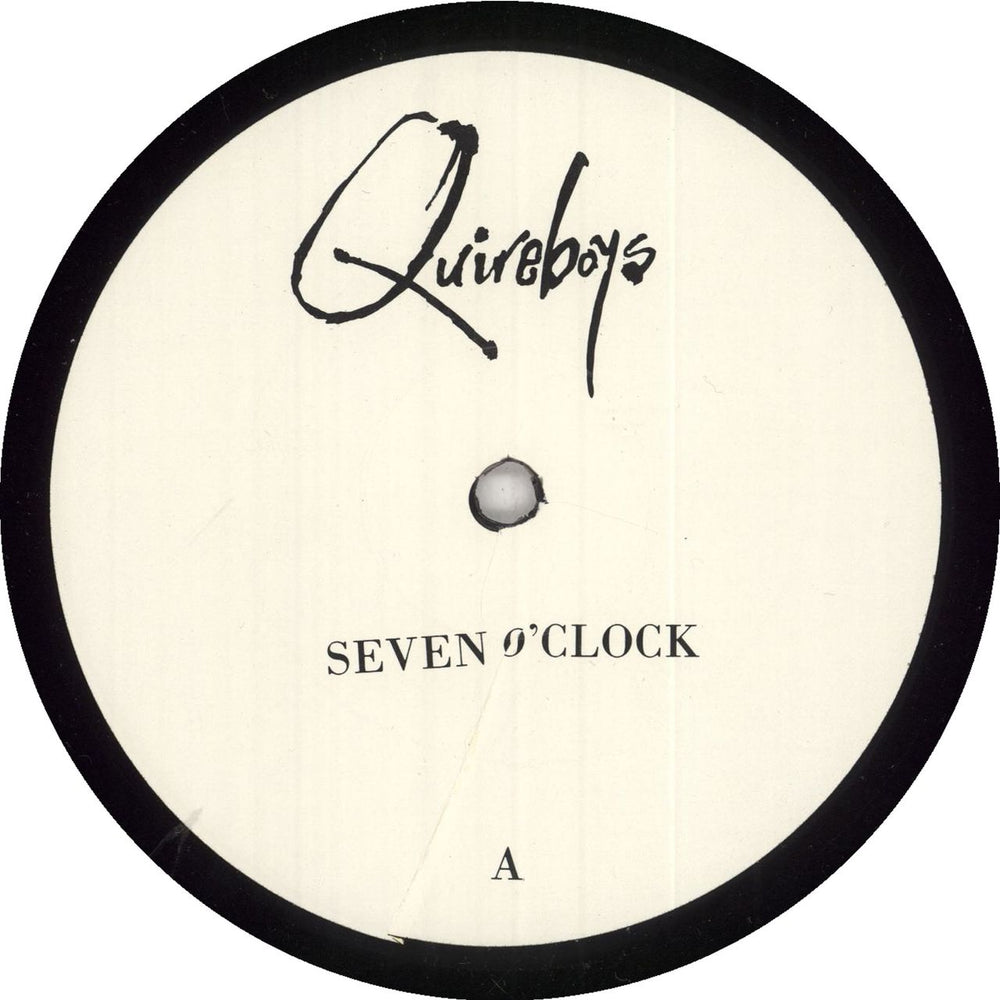 The Quireboys Seven O'clock UK Promo 12" vinyl single (12 inch record / Maxi-single) QUI12SE01166