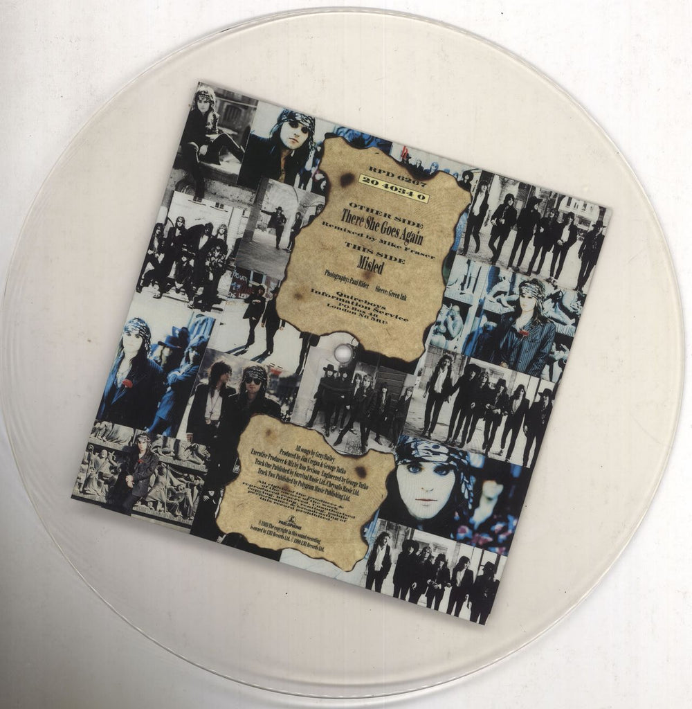 The Quireboys There She Goes Again - Uncut UK uncut picture disc (vinyl) QUIUNTH57420