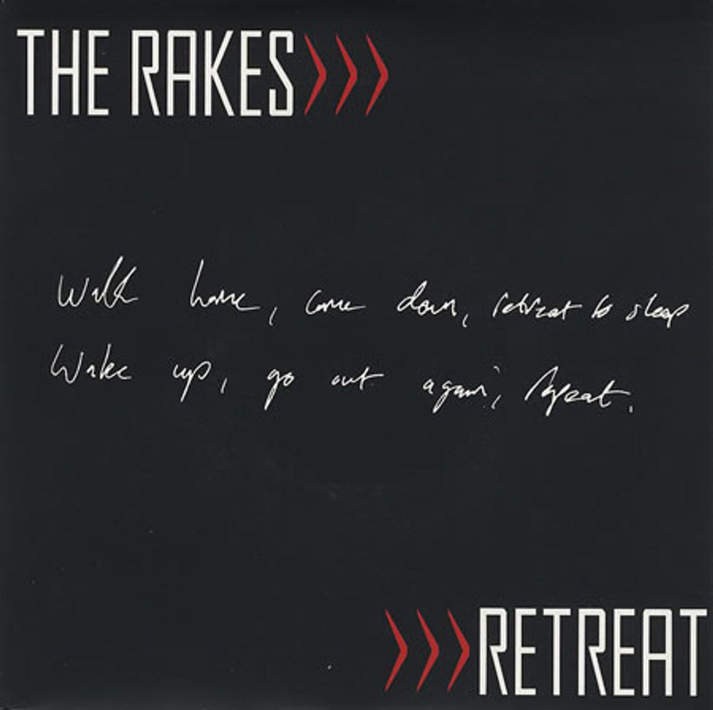 The Rakes (Indie) Retreat UK 7" vinyl single (7 inch record / 45) MOSHI18