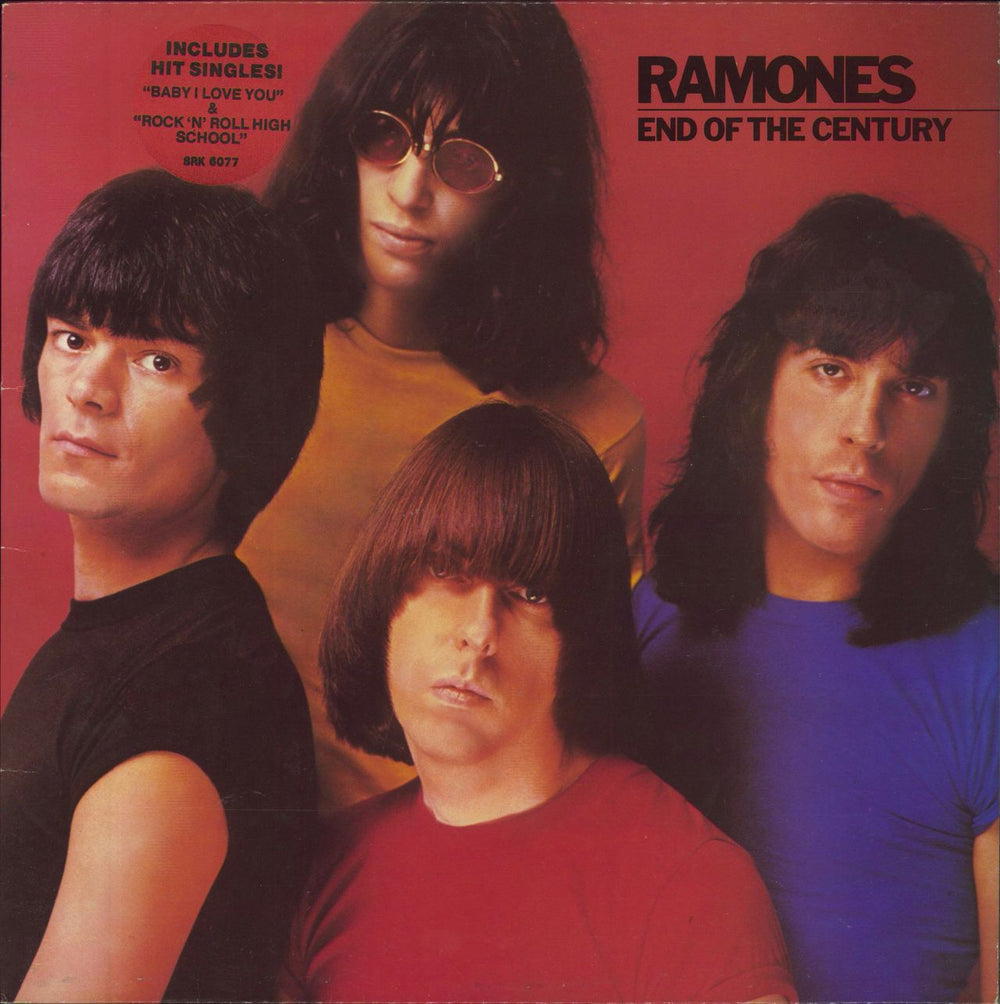 The Ramones End Of The Century - 2 Song Stickered UK vinyl LP album (LP record) SRK6077