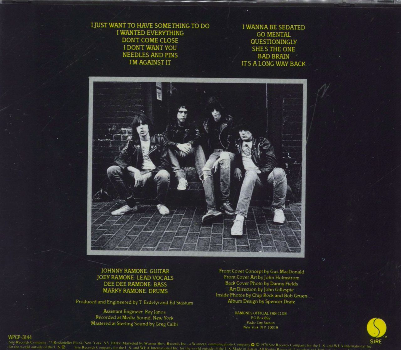 The Ramones Road To Ruin - 1st Japanese CD album — RareVinyl.com