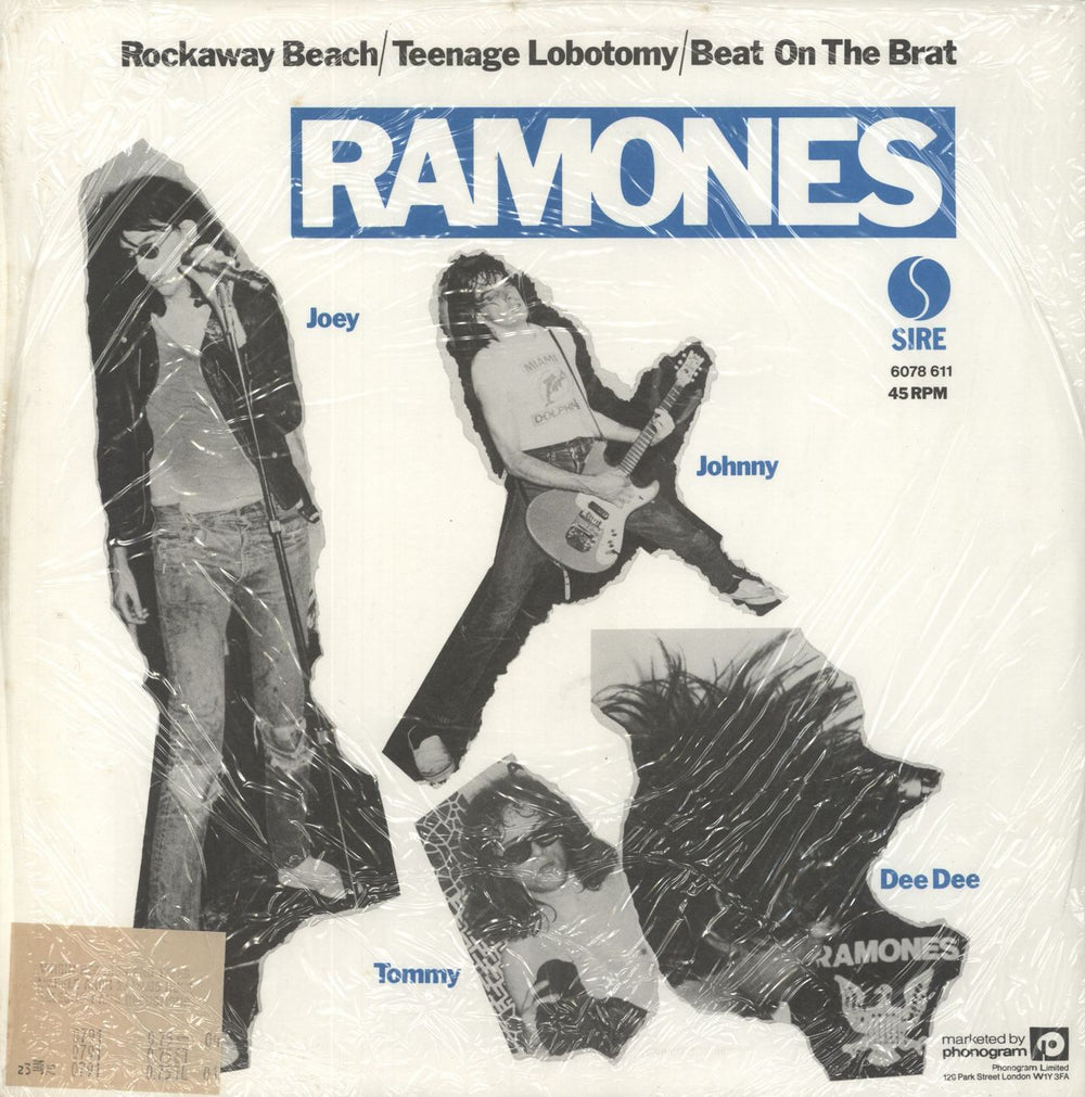 The Ramones Rockaway Beach - Shrink Belgian 12" vinyl single (12 inch record / Maxi-single)