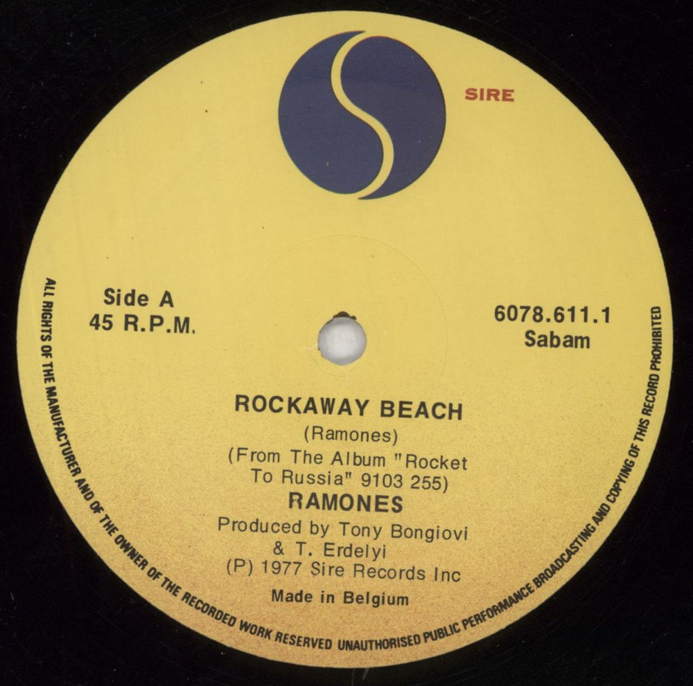 The Ramones Rockaway Beach - Shrink Belgian 12" vinyl single (12 inch record / Maxi-single) RAM12RO818063