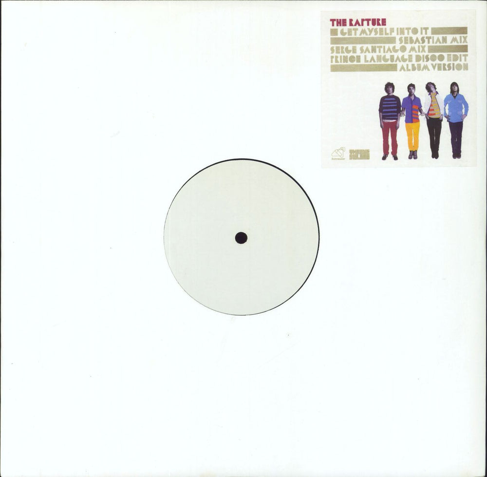 The Rapture Get Myself Into It UK Promo 12" vinyl single (12 inch record / Maxi-single) 01WOOF