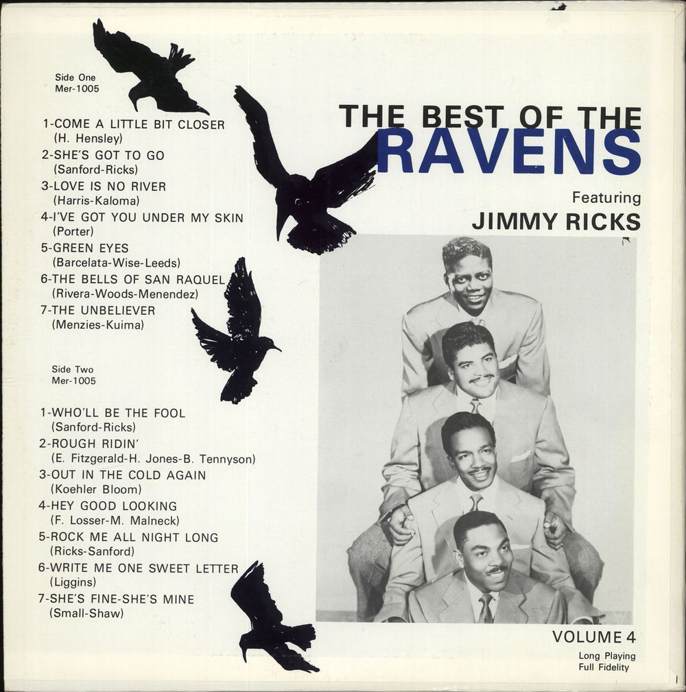 The Ravens The Best Of The Ravens Volume 4 US vinyl LP album (LP record)