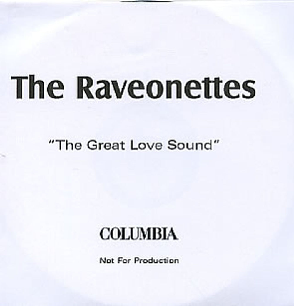 The Raveonettes The Great Love Sound UK Promo CD-R acetate CD-R ACETATE