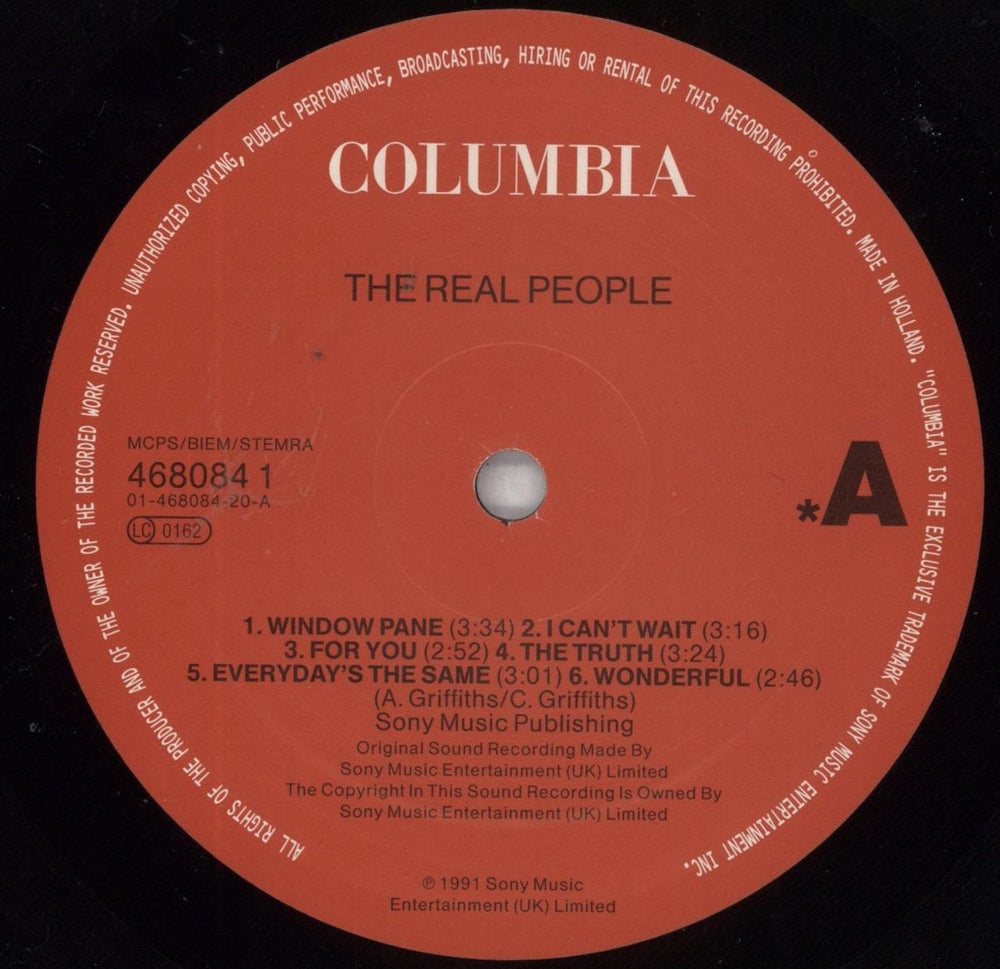 The Real People The Real People - Shrink UK vinyl LP album (LP record) REPLPTH828594