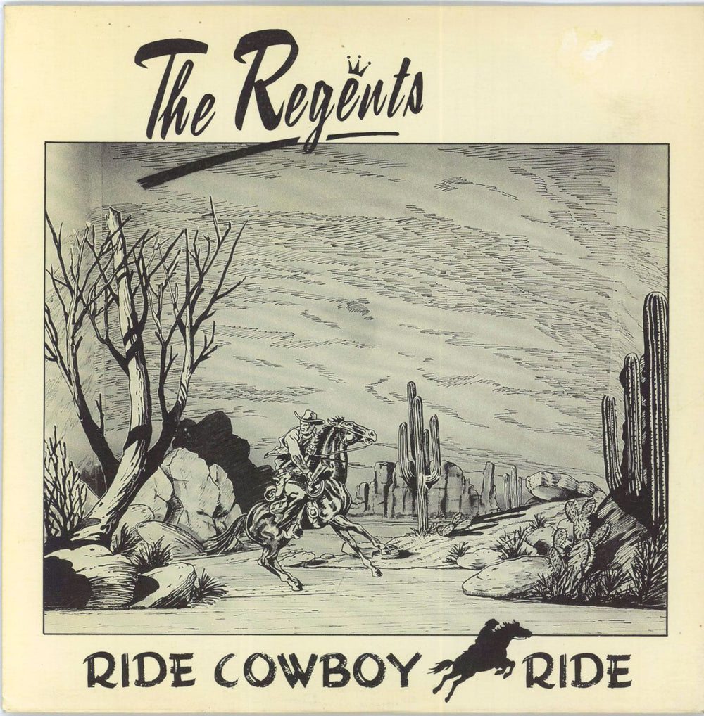 The Regents Ride Cowboy Ride UK 7" vinyl single (7 inch record / 45) MCA2002