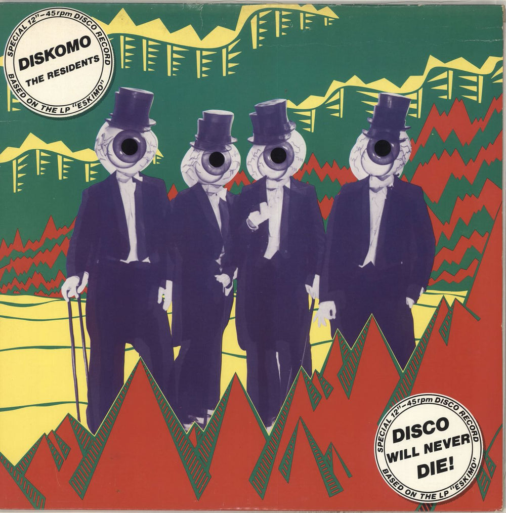 The Residents Diskomo / Goosebump US 12" vinyl single (12 inch record / Maxi-single) RZ-8006-D