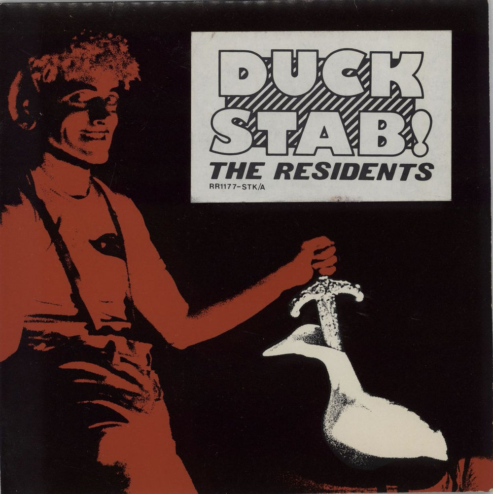 The Residents Duck Stab EP - Stickered US 7" vinyl single (7 inch record / 45) RR1177