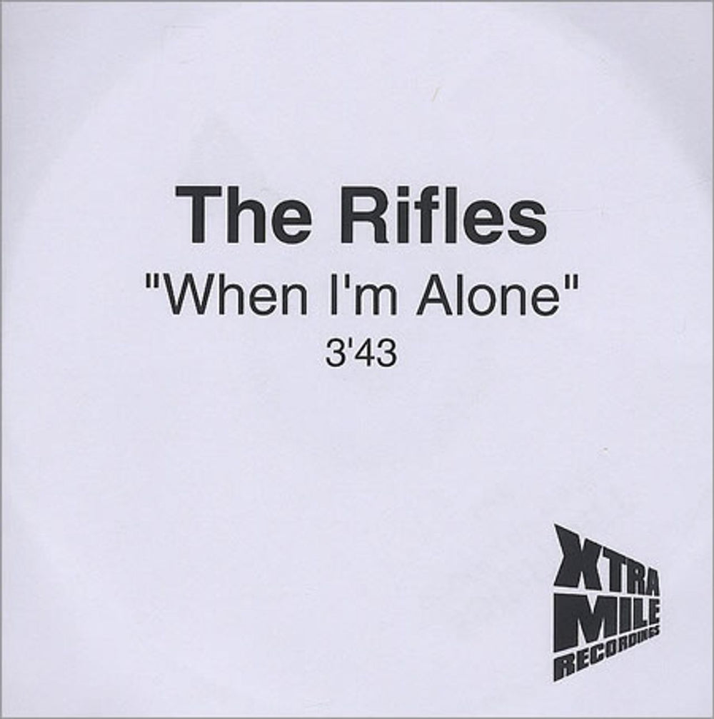 The Rifles When I'm Alone UK CD-R acetate CD-R ACETATE