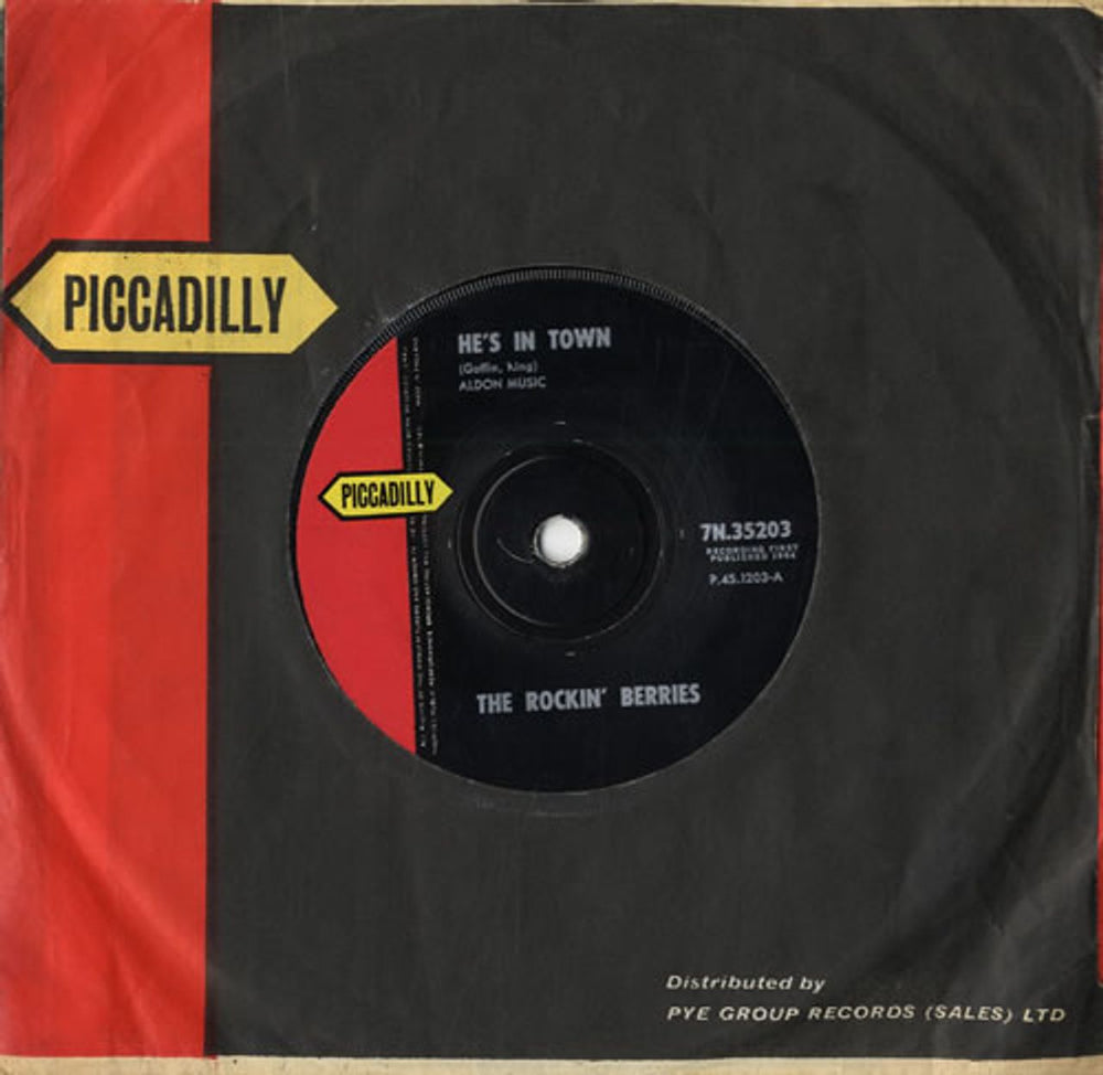 The Rockin' Berries He's In Town - Solid UK 7" vinyl single (7 inch record / 45) 7N.35203