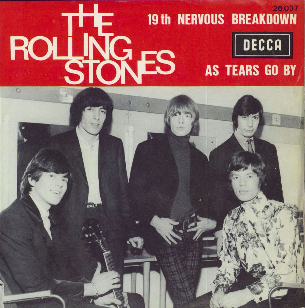 The Rolling Stones 19th Nervous Breakdown - 3rd Belgian 7" vinyl single (7 inch record / 45) LU26037