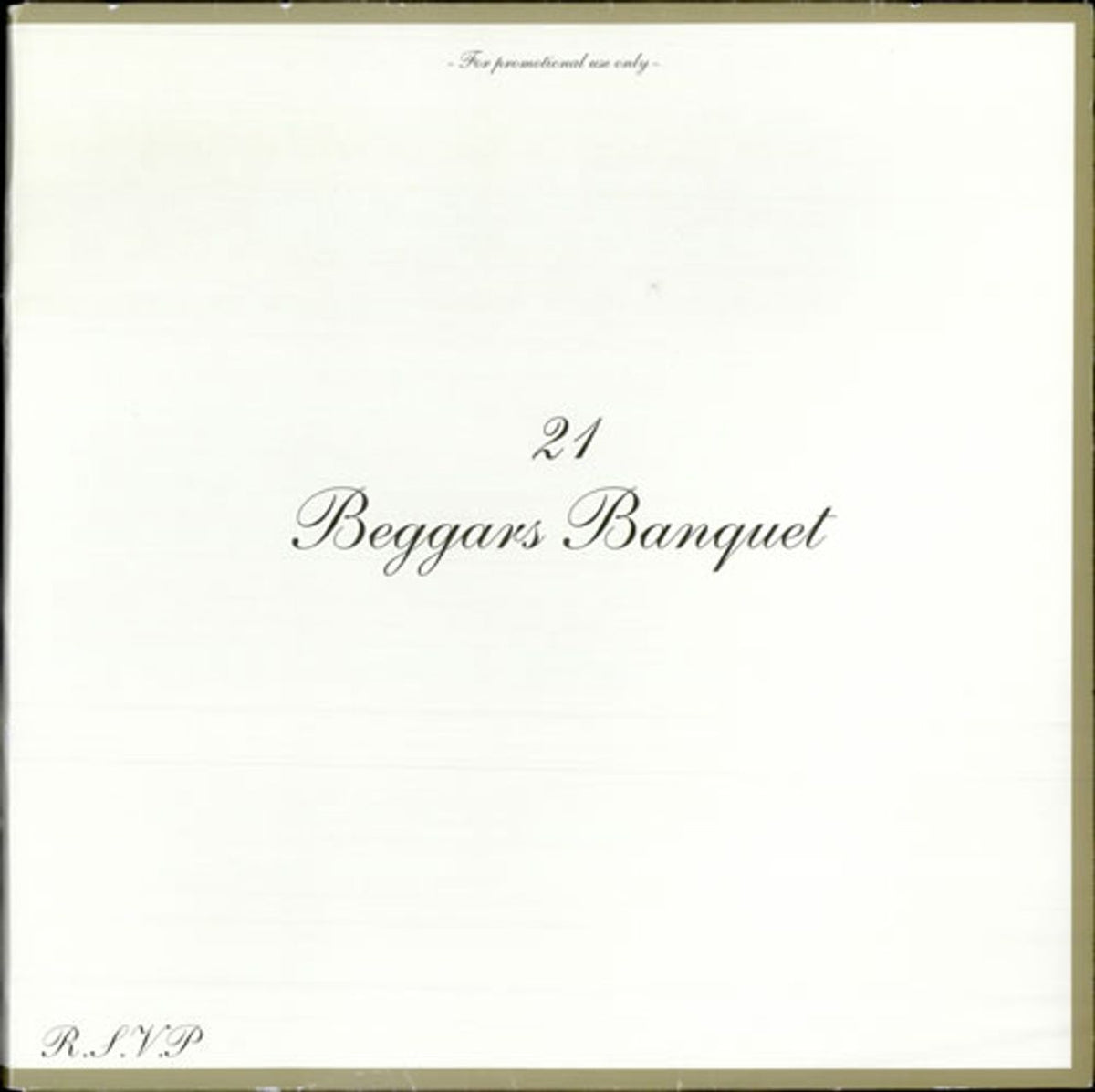 The Rolling Stones 21 Beggars Banquet UK Promo CD album