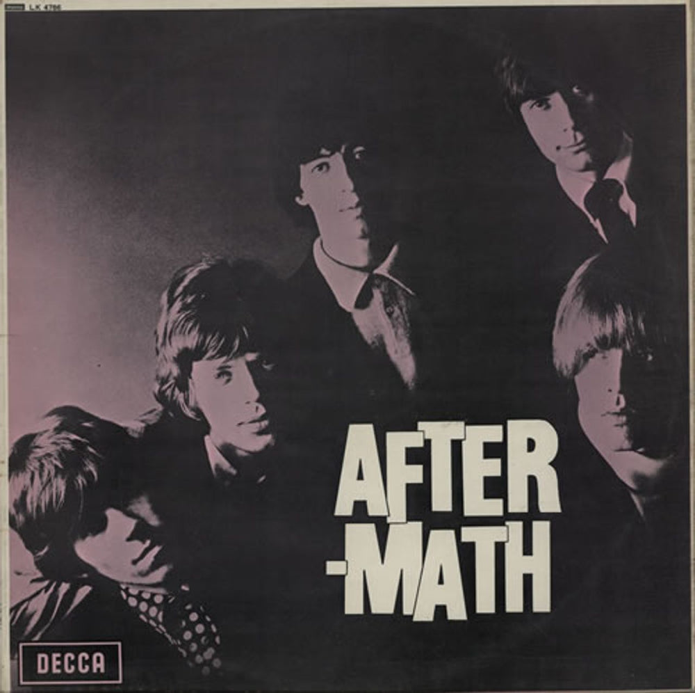 The Rolling Stones Aftermath - 7th - VG UK vinyl LP album (LP record) LK4786