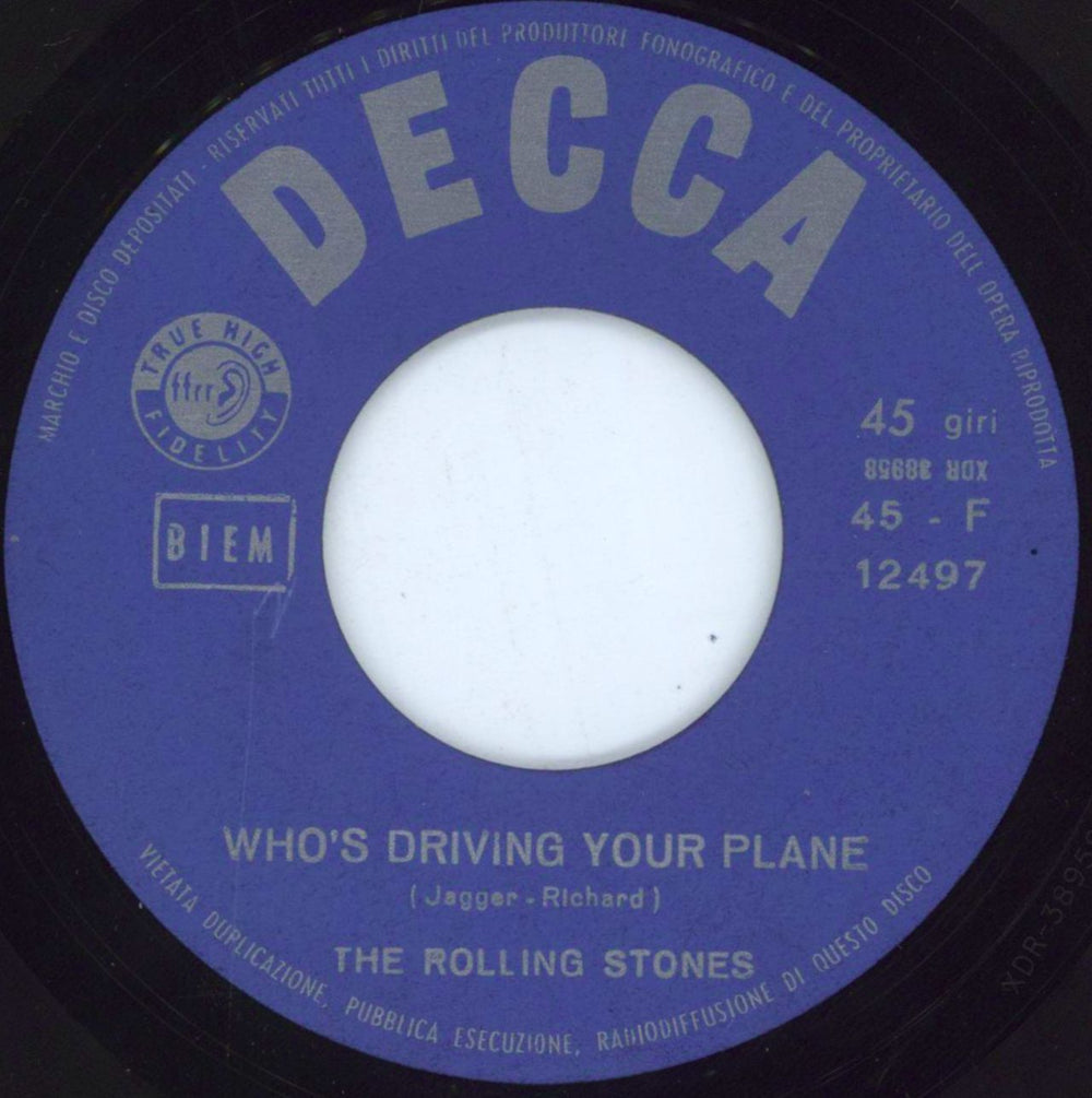 The Rolling Stones Baby, Hai Visto Tua Madre Che Sta Nell'ombra? Italian 7" vinyl single (7 inch record / 45)