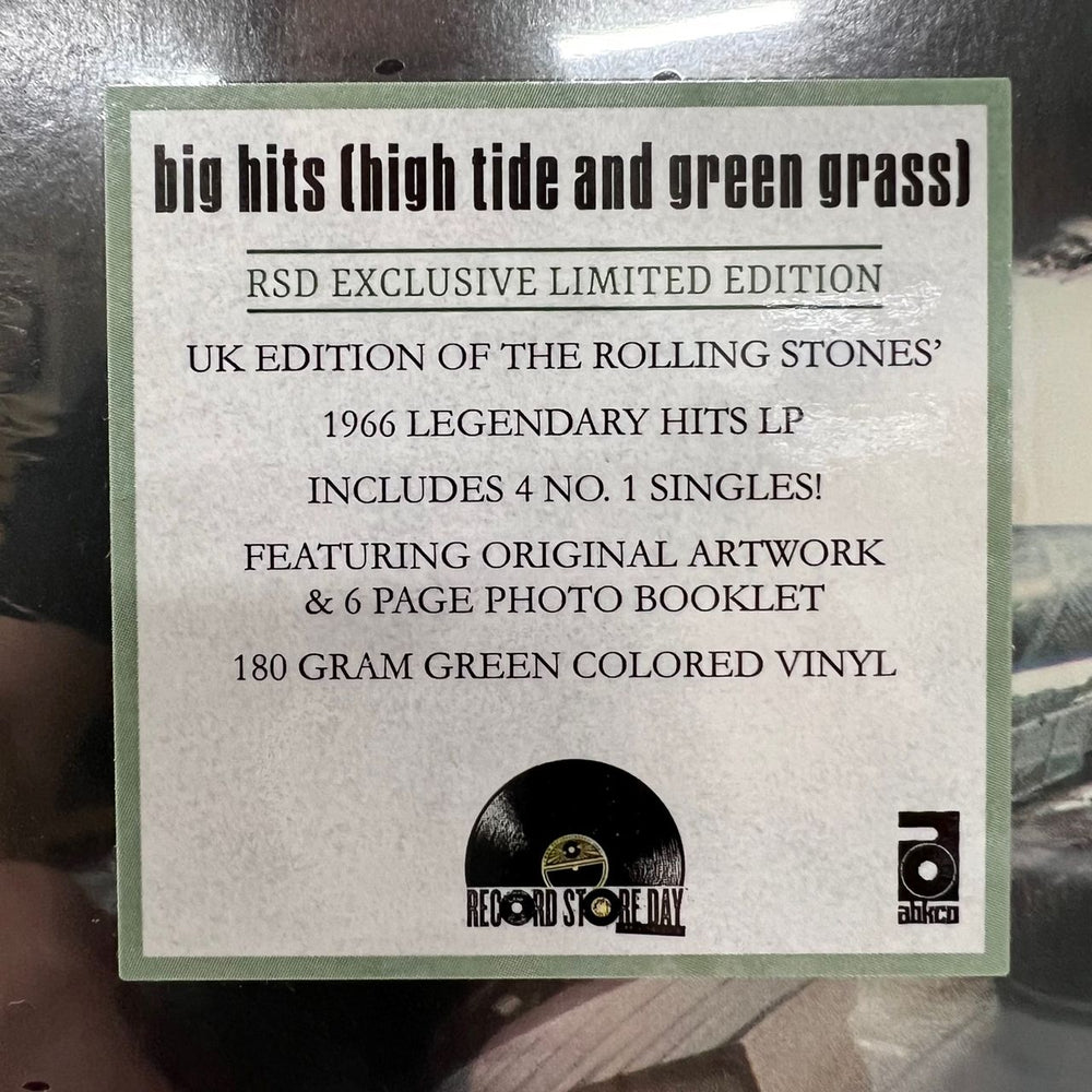 The Rolling Stones Big Hits (High Tide And Green Grass) RSD19 - Green Vinyl - Sealed US vinyl LP album (LP record) 018771851110