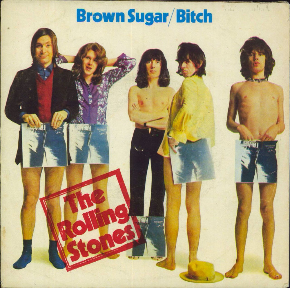 The Rolling Stones Brown Sugar + Picture Sleeve - Red Logo Portugese 7" vinyl single (7 inch record / 45) RS19100