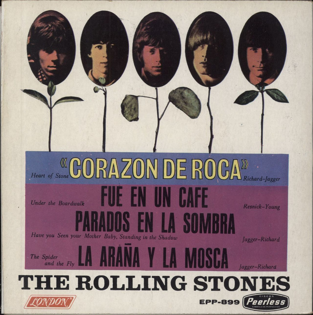 The Rolling Stones Corazon De Roca EP Mexican 7" vinyl single (7 inch record / 45)