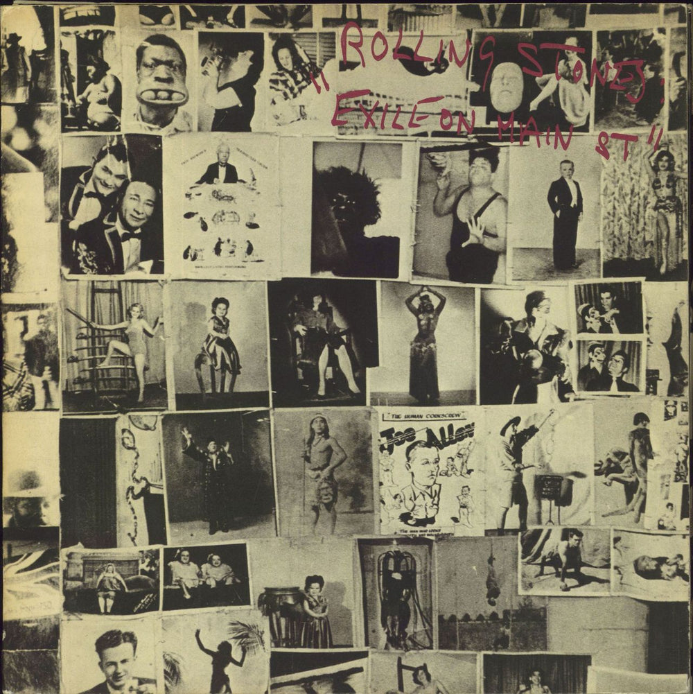 The Rolling Stones Exile On Main St + Inners - EX UK 2-LP vinyl record set (Double LP Album) COC69100