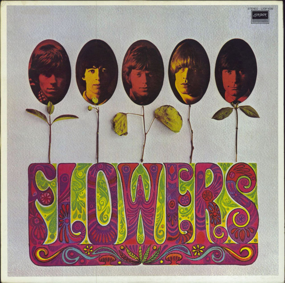 The Rolling Stones Flowers - Red Vinyl Japanese vinyl LP album (LP record) L20P1039