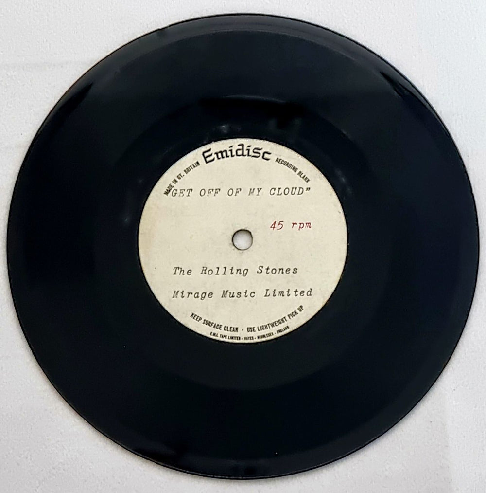 The Rolling Stones Get Off Of My Cloud UK acetate ACETATE