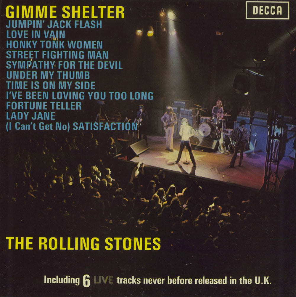 The Rolling Stones Gimme Shelter - glossy p/s UK vinyl LP album (LP record) SKL5101