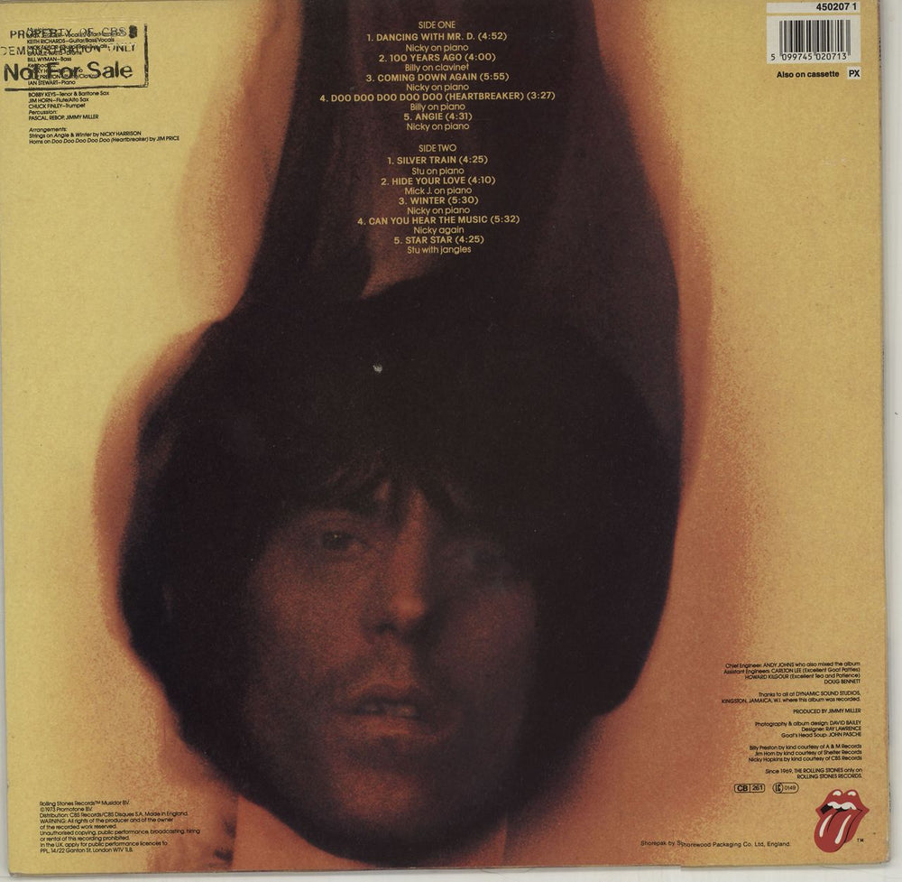 The Rolling Stones Goats Head Soup - Promo Stamped UK Promo vinyl LP album (LP record) 5099745020713