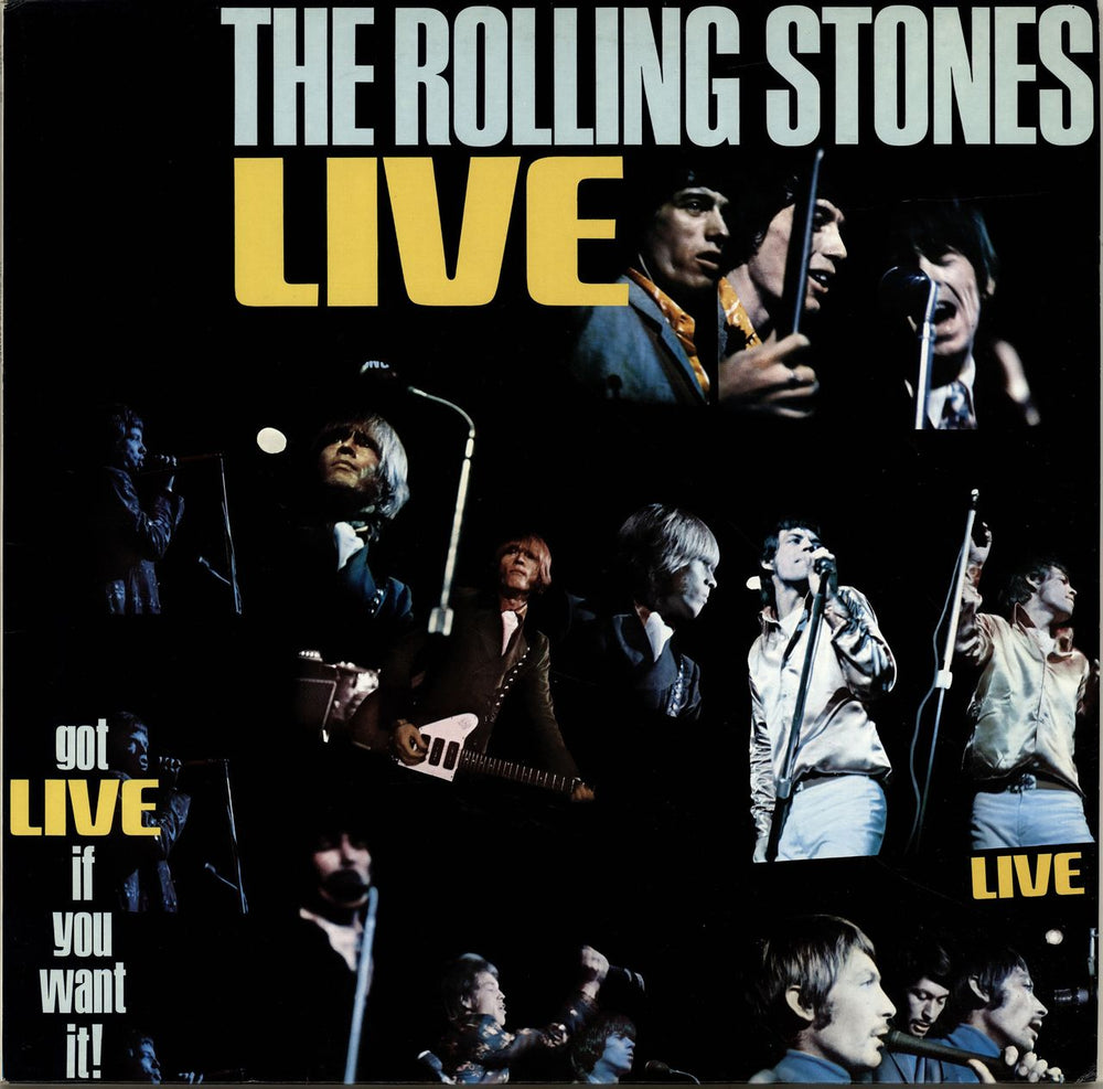 The Rolling Stones Got Live If You Want It! - Decca German vinyl LP album (LP record) 6.22429