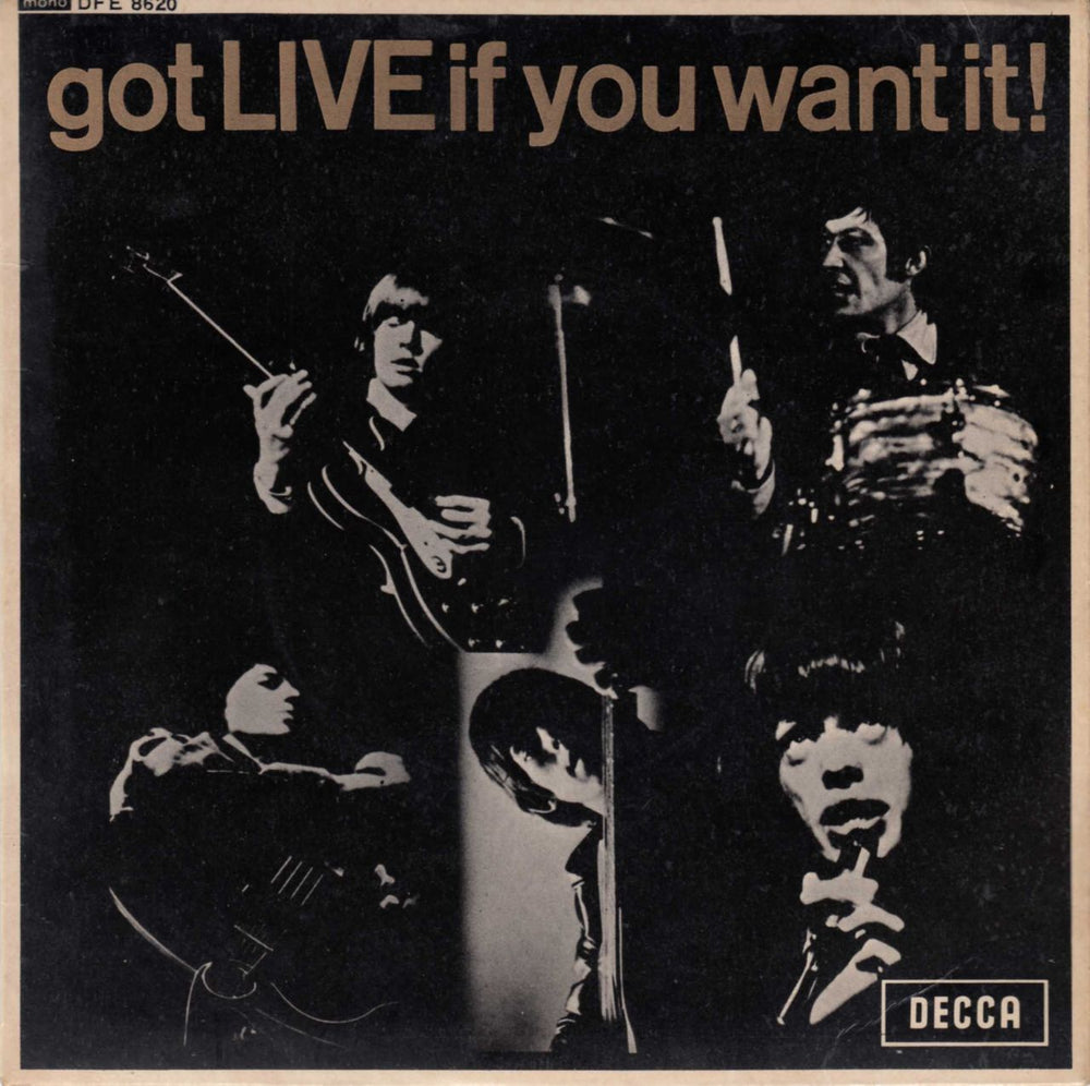 The Rolling Stones Got Live If You Want It EP - 1st - EX UK 7" vinyl single (7 inch record / 45) DFE8620