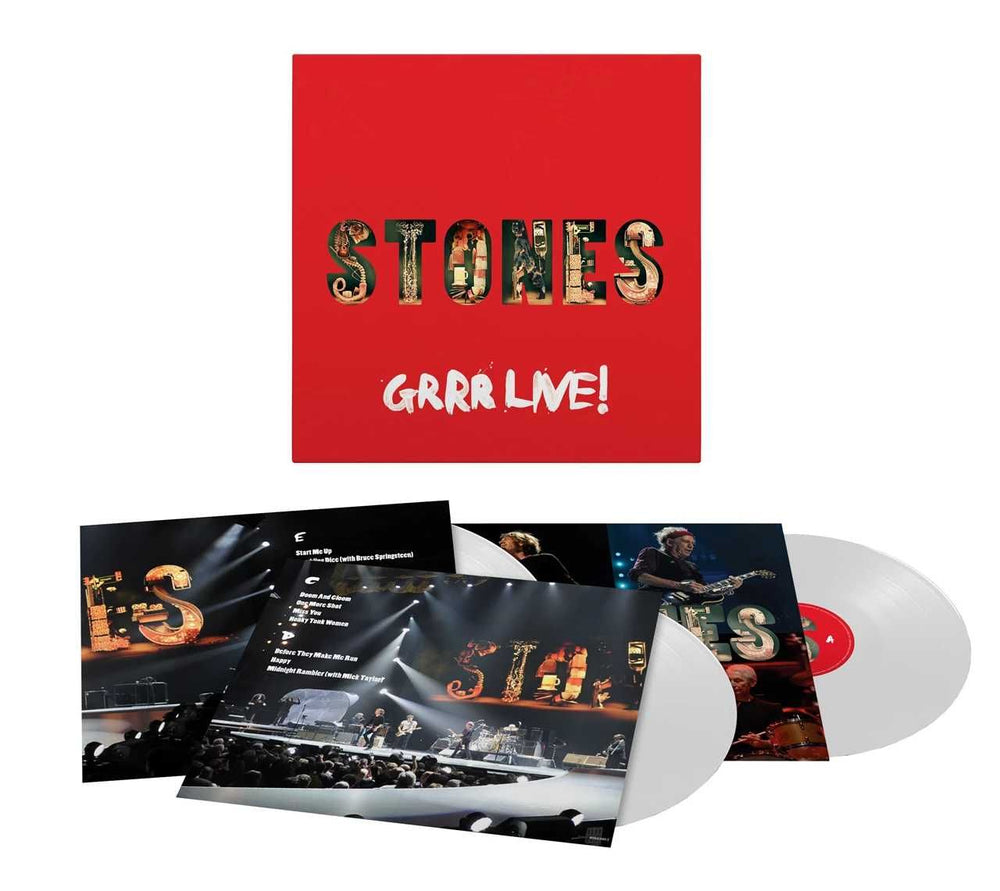 The Rolling Stones GRRR Live! - 180 Gram White - Sealed UK 3-LP vinyl record set (Triple LP Album) 4844231