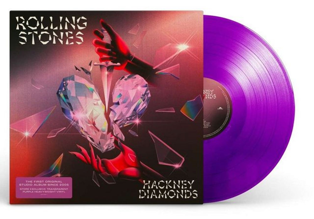 The Rolling Stones Hackney Diamonds - Transparent Purple Vinyl - Sealed French vinyl LP album (LP record) 554646-1