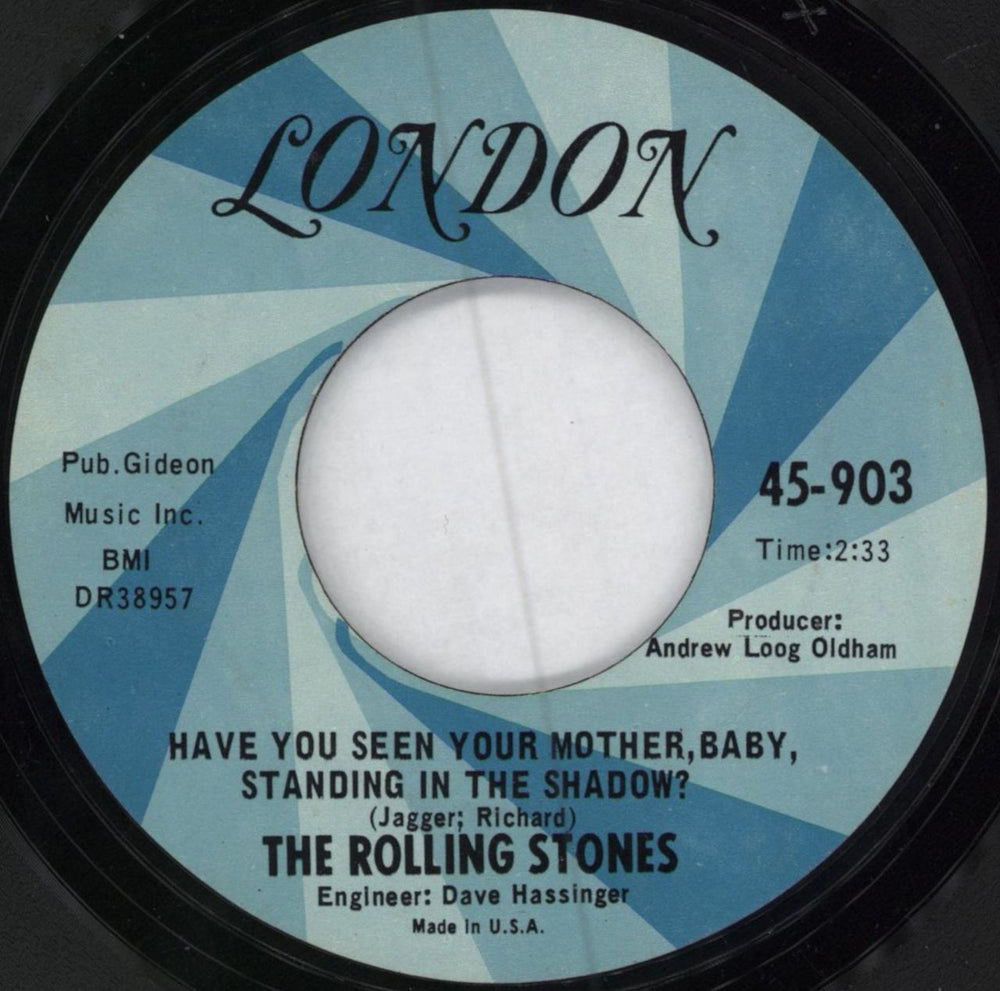 The Rolling Stones Have You Seen Your Mother, Baby... + Sleeve - EX US 7" vinyl single (7 inch record / 45) ROL07HA784506