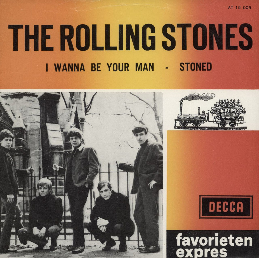 The Rolling Stones I Wanna Be Your Man - Orange-Yellow-Red p/s Dutch 7" vinyl single (7 inch record / 45) AT15005