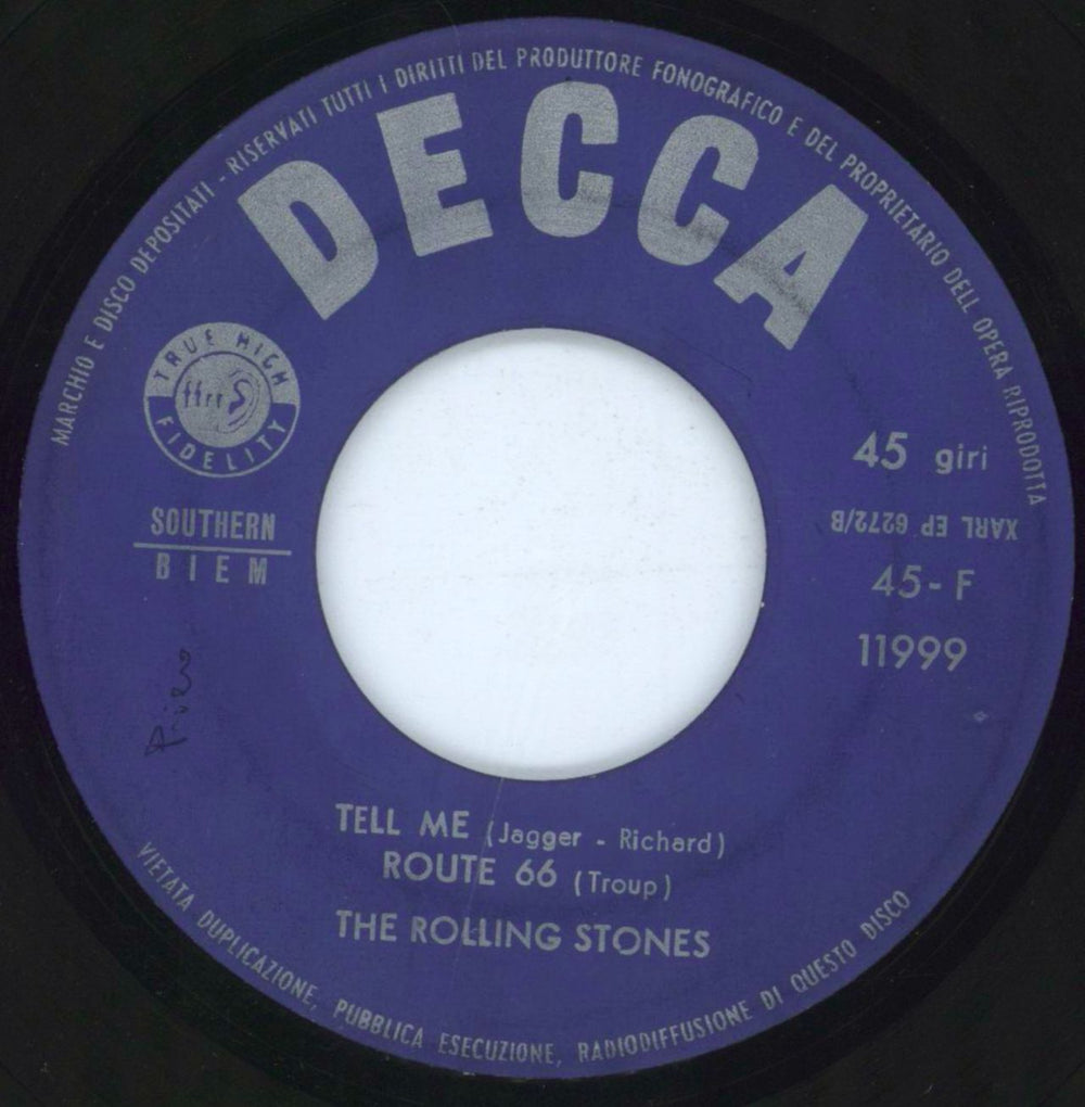 The Rolling Stones Il Disco Poker - Dark Green Border Italian 7" vinyl single (7 inch record / 45)