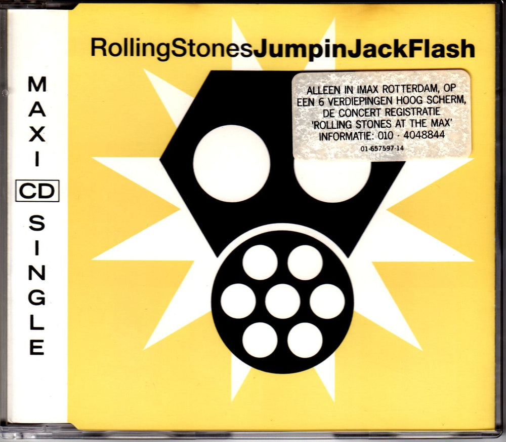 The Rolling Stones Jumpin Jack Flash - hype stickered Dutch CD single (CD5 / 5") 6575972