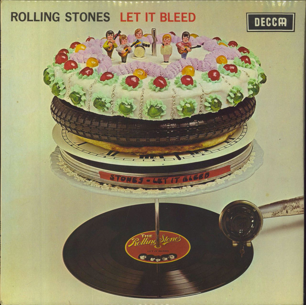 The Rolling Stones Let It Bleed - 5th + Poster UK vinyl LP album (LP record) SKL5025