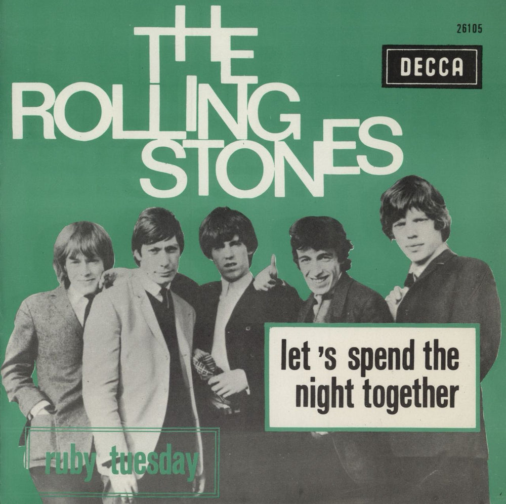 The Rolling Stones Let's Spend The Night Together Belgian 7" vinyl single (7 inch record / 45) 26105