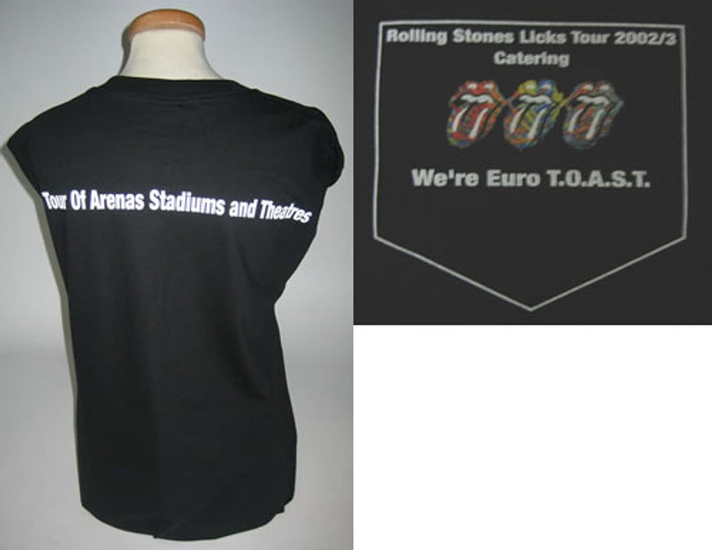 The Rolling Stones Licks Tour 2002/3 Catering UK Promo t-shirt ROLTSLI368426