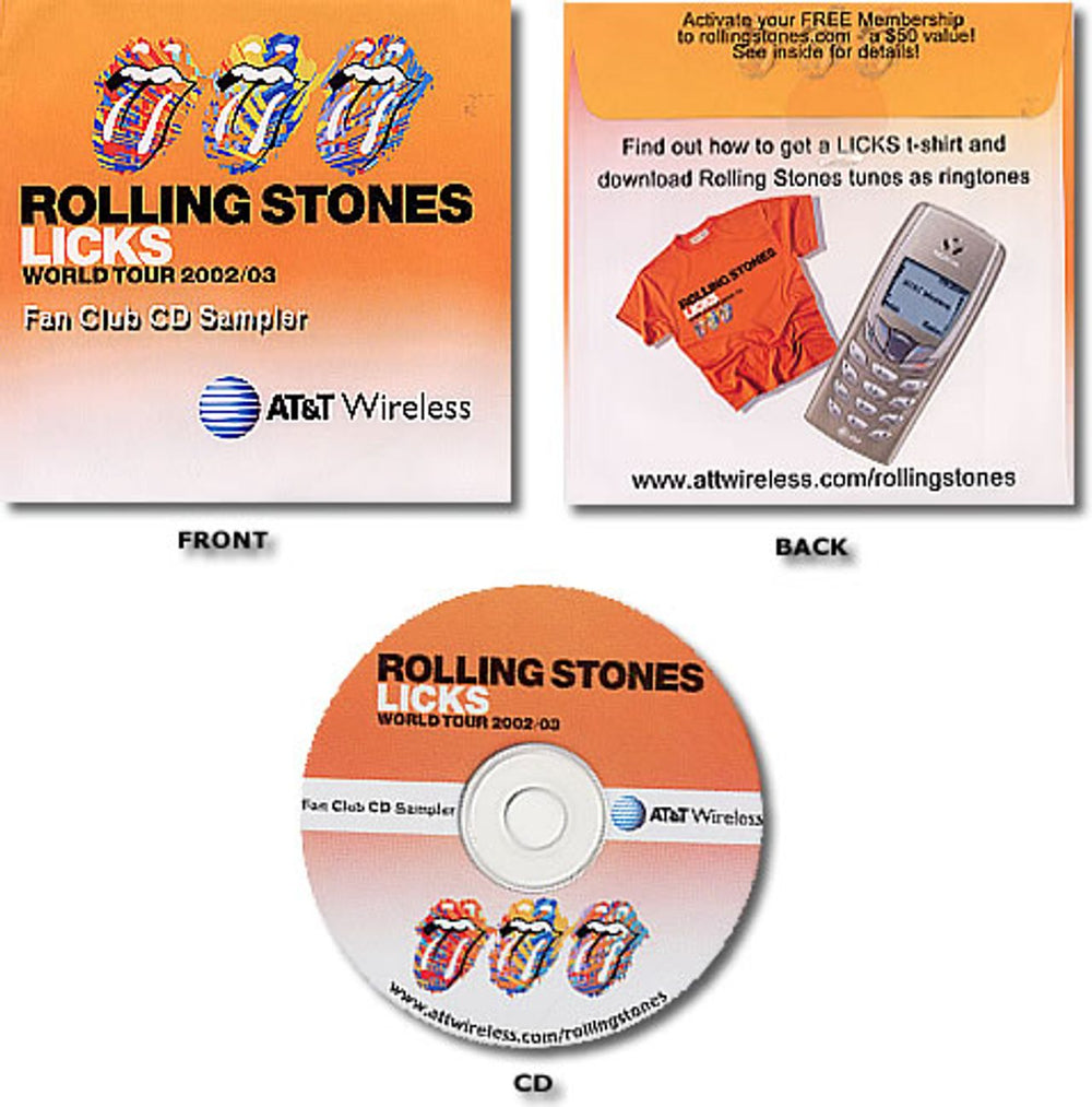 The Rolling Stones Licks World Tour 2002/03 US Promo CD-ROM VR1730