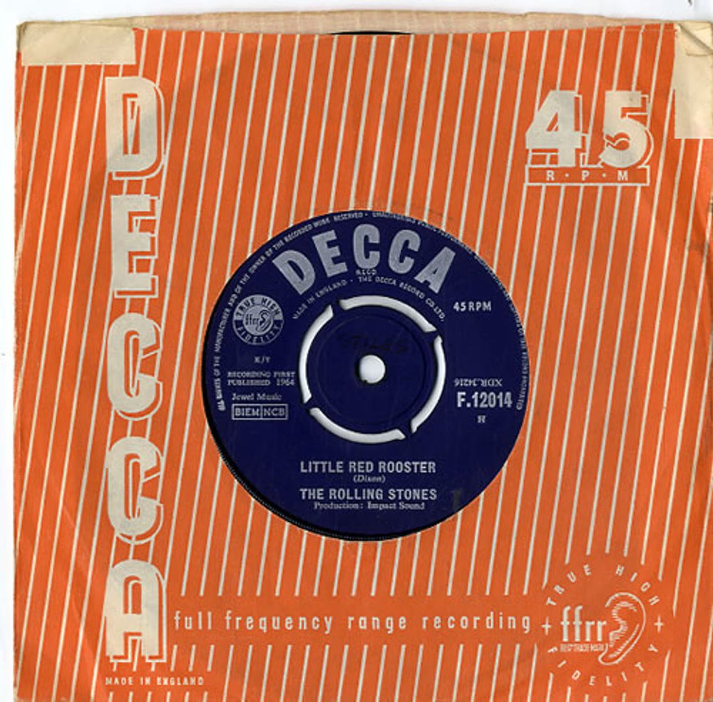 The Rolling Stones Little Red Rooster - 1st [a] - EX UK 7" vinyl single (7 inch record / 45) F.12014