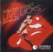 The Rolling Stones Live Licks Sampler UK Promo CD album (CDLP) CDVDJ3000