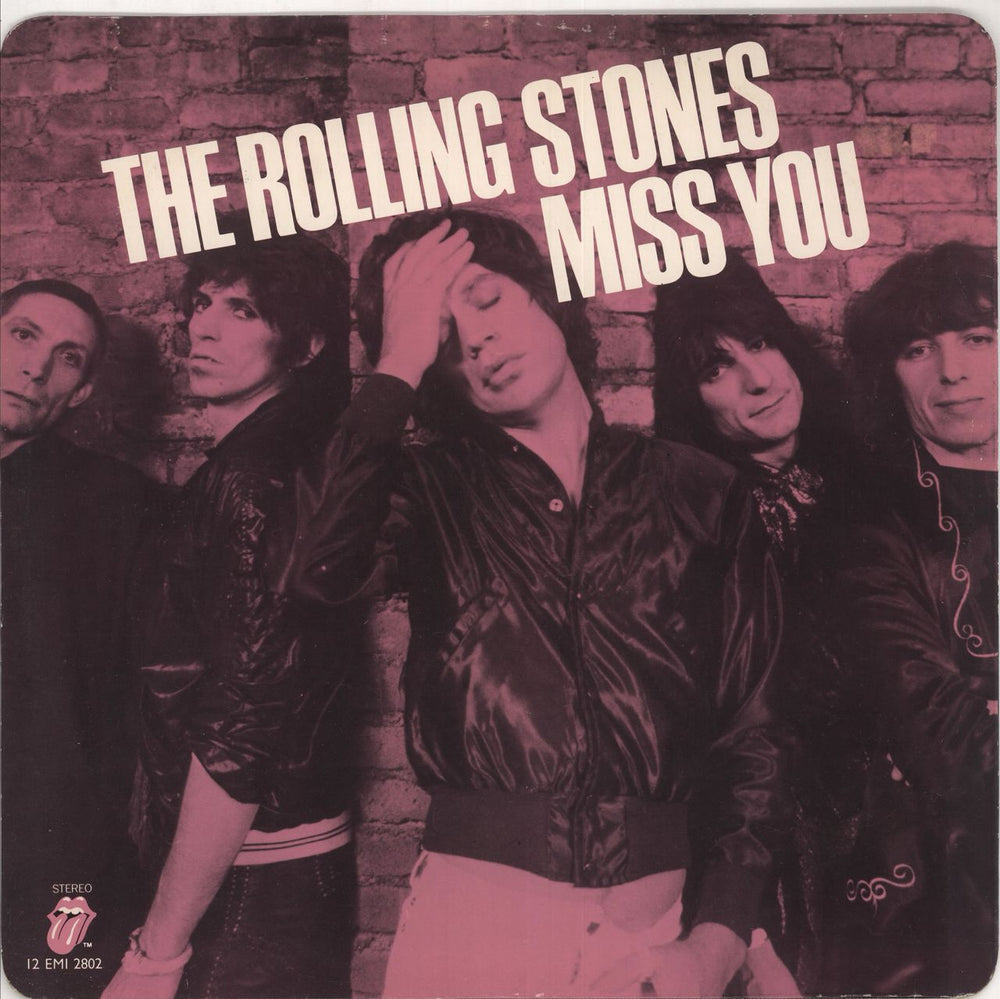 The Rolling Stones Miss You - 1st - Pink UK 12" vinyl single (12 inch record / Maxi-single) 12EMI2802