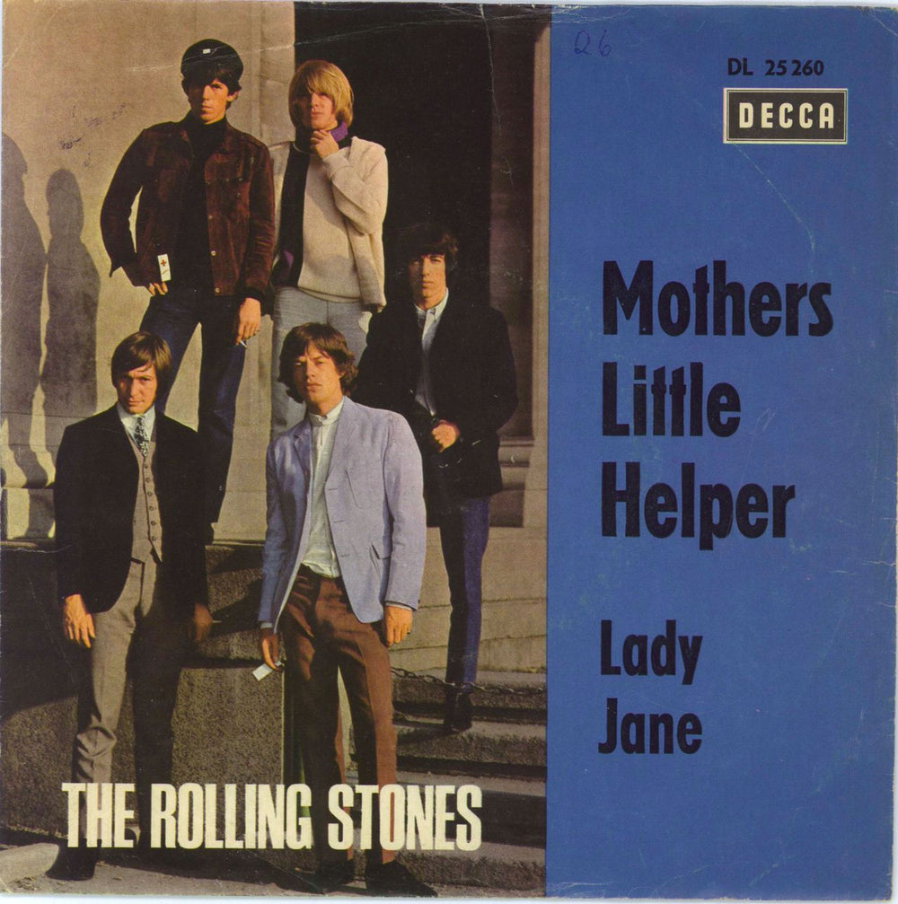 The Rolling Stones Mothers Little Helper - 5th German 7" vinyl single (7 inch record / 45) DL25260