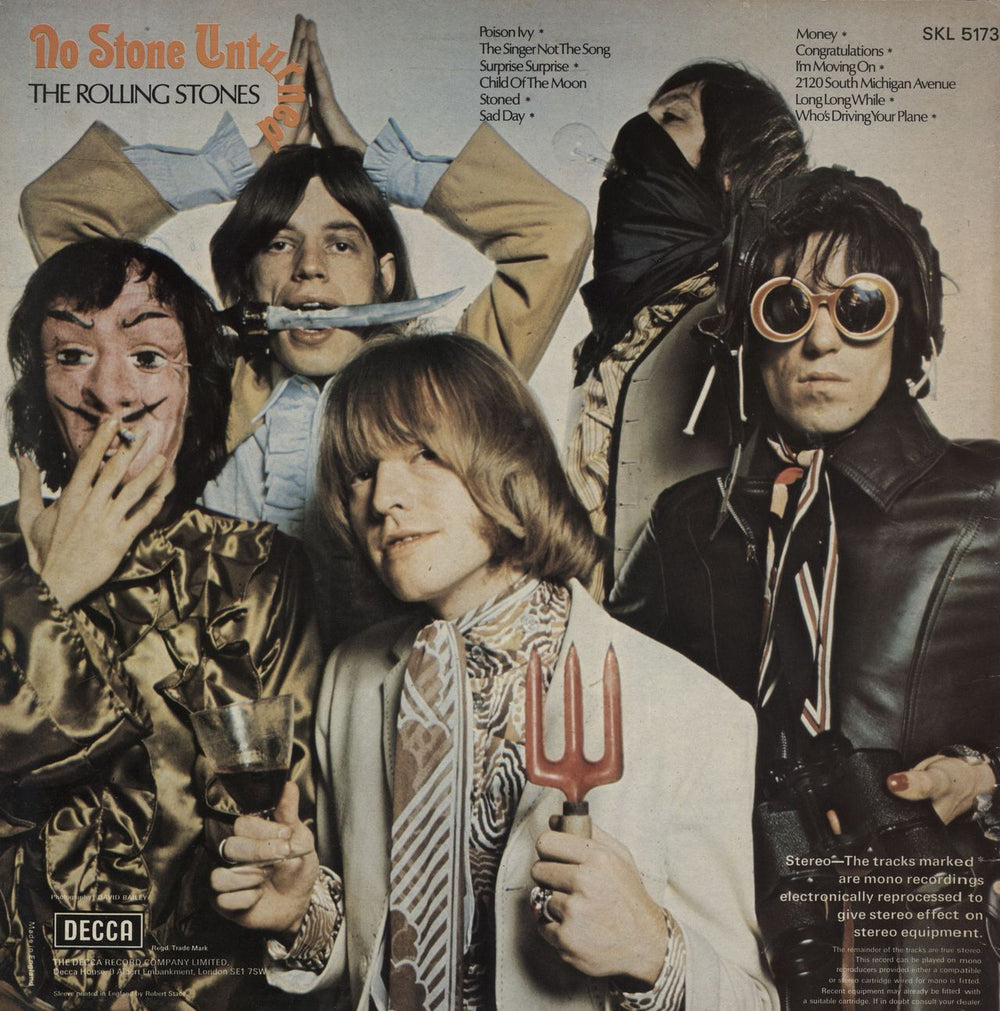 The Rolling Stones No Stone Unturned - glossy p/s UK vinyl LP album (LP record)