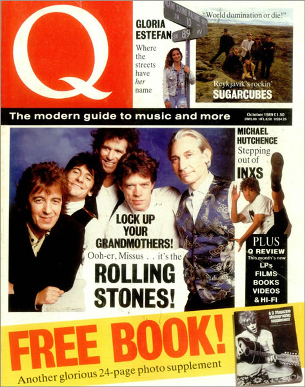 The Rolling Stones Q Magazine UK magazine OCTOBER 1989