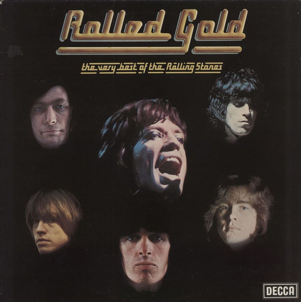 The Rolling Stones Rolled Gold - 80s UK 2-LP vinyl record set (Double LP Album) ROST1/2