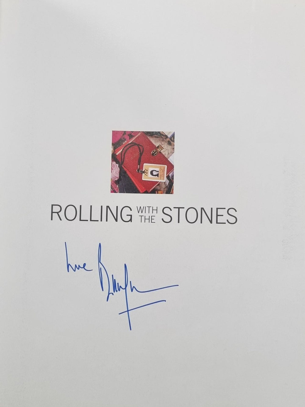 The Rolling Stones Rolling With The Stones - Autographed UK book ROLBKRO638369