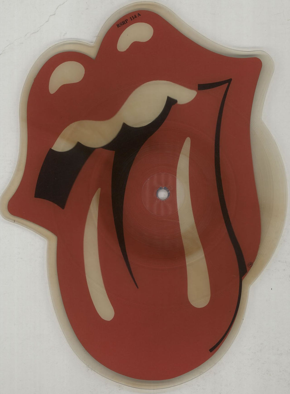 The Rolling Stones She Was Hot - Tea-stained UK shaped picture disc (picture disc vinyl record) RSRP114