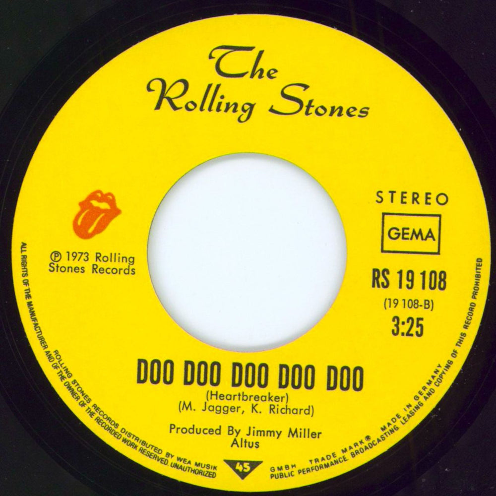 The Rolling Stones Star Star - 2nd German 7" vinyl single (7 inch record / 45)